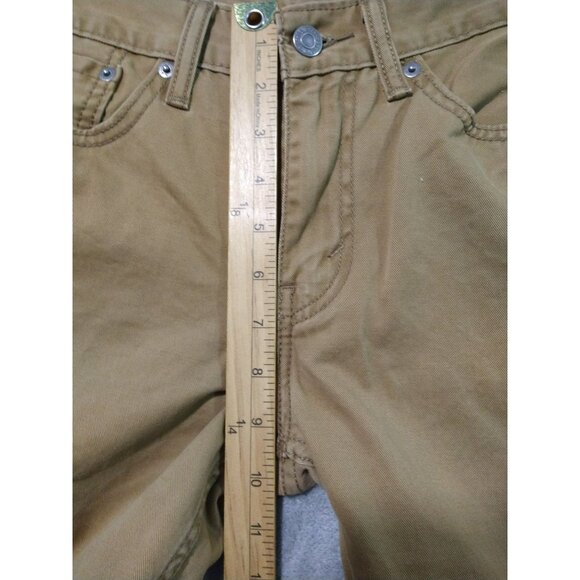 Levis 514 Jeans Mens 29x30 Beige Denim Slim Straight Mid Rise Cotton White Tab - Picture 4 of 9